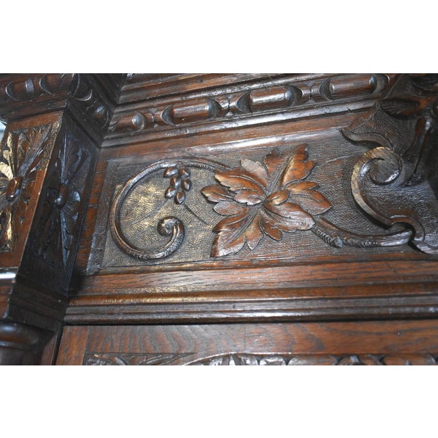 Brown French Louis Xiii Style Oak Hunt Display Cabinet For Sale - Image 8 of 18