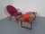 Kurt Olsen Purple Teak Armchair by Kurt Olsen for Glostrup, Denmark, 1950s For Sale - Image 4 of 18
