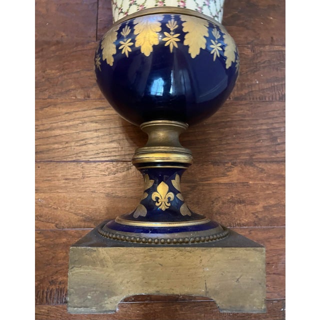 Late 19th Century Sevres Style Porcelain Urn For Sale In Greenville, SC - Image 6 of 6