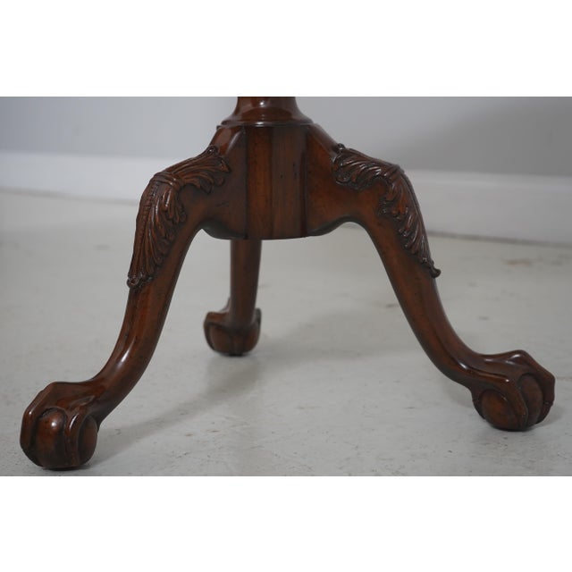 Maitland Smith 8115-30 Mahogany Lamp Table For Sale - Image 10 of 18