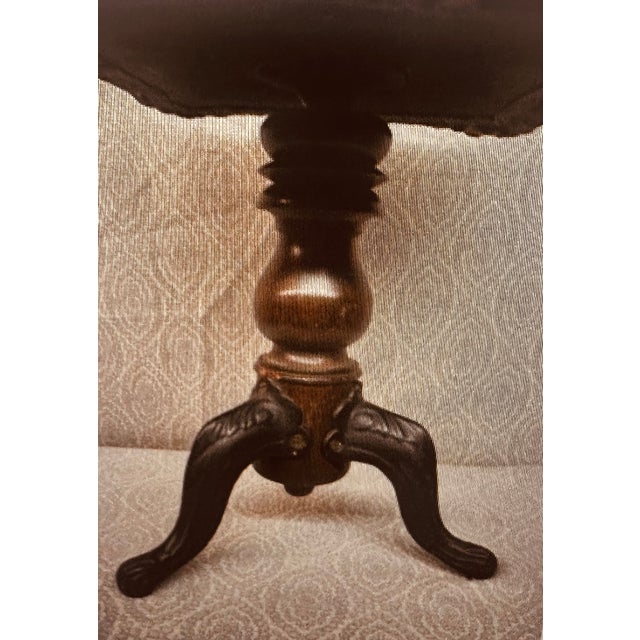 Victorian Late 19th Century Victorian Adjustable Piano Stool For Sale - Image 3 of 4