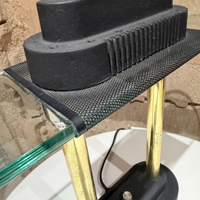 Postmodern Banker's Lamp Robert Sonneman for George Kovacs Mid-Century For Sale - Image 10 of 15