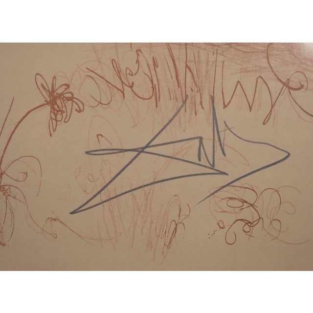 Brown Salvador Dali Le Nu a La Guitarre (The Nude on the Guitar, Serenade) Lithograph For Sale - Image 8 of 9