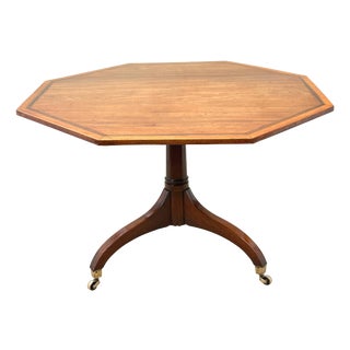 18th Century Georgian Octagonal Mahogany Hall Centre Table For Sale