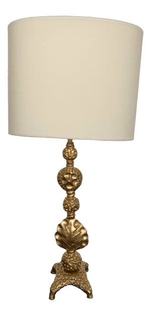 Gilt Metal Bronze Lamp by Mathias for Fondica, France, 2000s