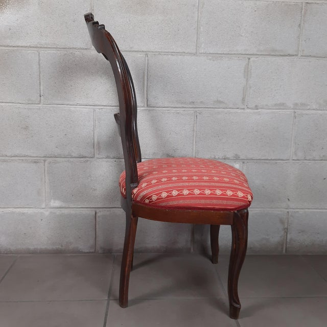 Antique Italian Wooden Chairs, 1900s, Set of 4 For Sale - Image 6 of 18