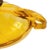 Antique Art Deco Fruit Bowl in Amber Glass from Val Saint Lambert, 1930s For Sale - Image 4 of 9