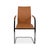 Swing Leather Chrome Chairs in Brown Cognac from Tonon, Set of 6 For Sale - Image 12 of 13