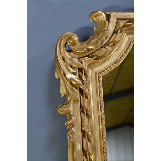 Mid-19th Century Louis XVI Golden Mirror For Sale - Image 10 of 18
