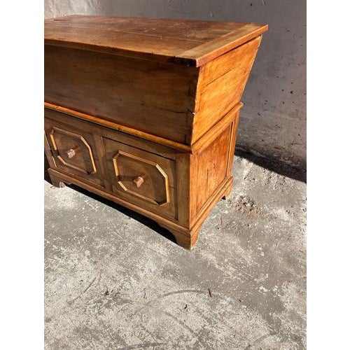 Wooden Bakers Chest with Storage Drawers For Sale - Image 14 of 15