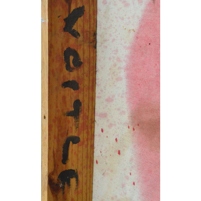 Jane Voitle Mellin "Conversation in the Theater" Figurative Oil on Canvas 1975 For Sale In Monterey, CA - Image 6 of 7