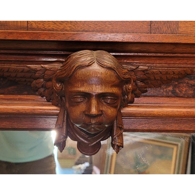 Wood 19th Century Architectural Salvage Mantel Mirror For Sale - Image 7 of 14