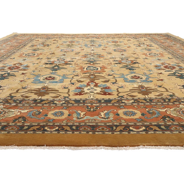 Contemporary Vintage Persian Sultanabad Rug - 16'04 X 17'08 For Sale - Image 3 of 9