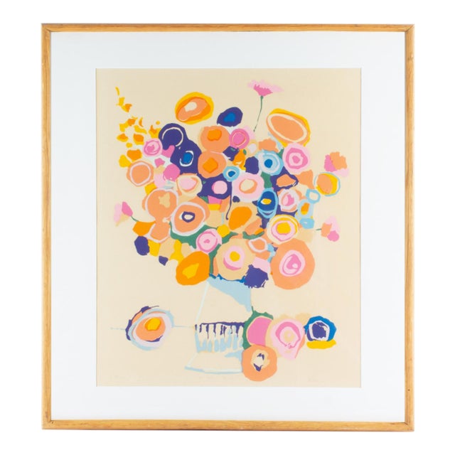 “Les Fleurs Fauves” Serigraph Print by William Ray McCauley For Sale