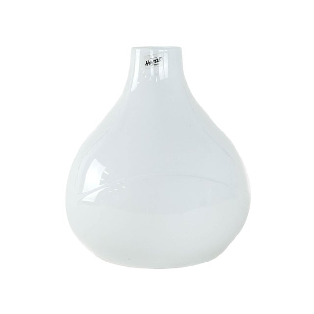 White Danish Ceramic Vase from Herstal, 1980s For Sale - Image 8 of 8