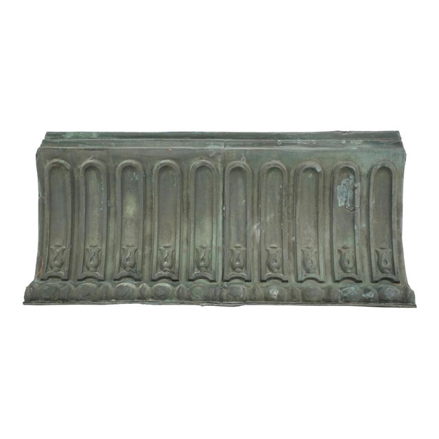 Antique Architectural Copper Cornice Wall Art For Sale