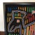 Wood Kuna Indian Reversed Stitched Birds in Frame For Sale - Image 7 of 13