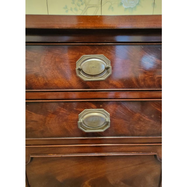 1940s Regency Flame Mahogany Buffet by Morganton Furniture For Sale - Image 11 of 13