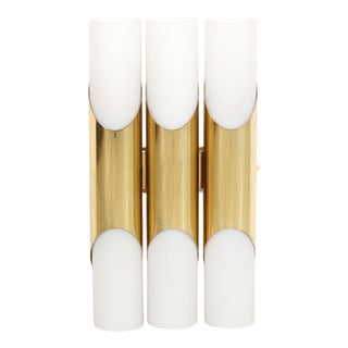 Brass Wall Lamp by Rolf Kruger for Paul Neuhaus Leuchten, 1970s For Sale