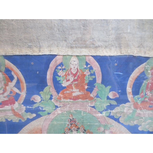 Antique Tibetan Tanka White Tara 18th For Sale - Image 10 of 14