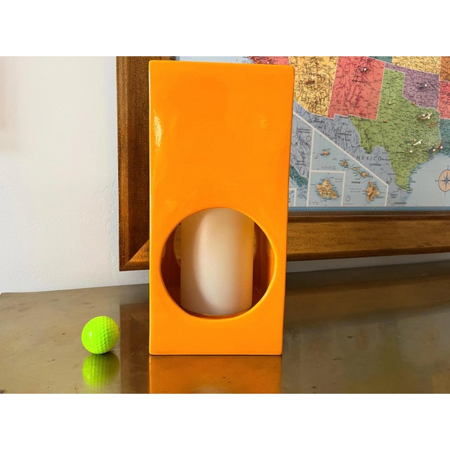 Midcentury Ceramic Cutouts Accent Lamp For Sale - Image 13 of 18