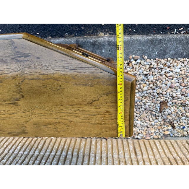 Vintage Jacobean Style Oak Sideboard Cupboard Cabinet For Sale - Image 17 of 18