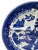 Vintage Shenago Blue Willow China Divided Ceramic Plate For Sale - Image 4 of 12