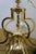 Vintage Brass 6 Arm Hollywood Regency Geometric Chandelier Pendant Light 24" For Sale - Image 14 of 18