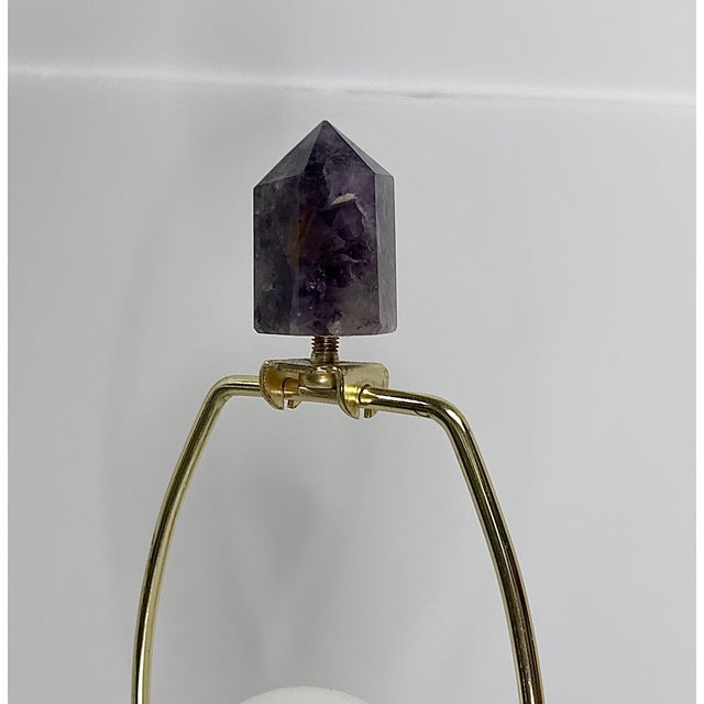 Mid 20th Century Asian Lamp With Acrylic Base For Sale - Image 13 of 13