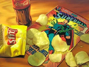 Doug Bloodworth Superchip (Large Signed Giclee on Canvas), 2010