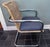 Wood Set of 4 Attributed Chromcraft Cantilever Chairs With Wicker Backrest For Sale - Image 7 of 12