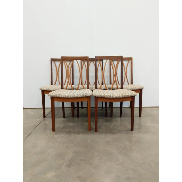 1960s Set of 5 Vintage Mid Century Modern Dining Chairs by G Plan For Sale - Image 5 of 9