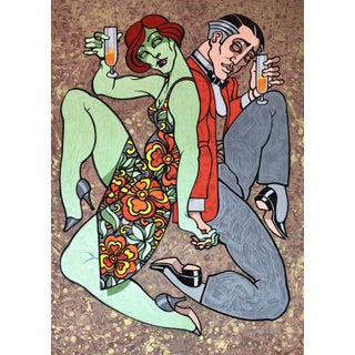 Juarez Machado Signed Limited Edition Serigraph – Champagne Reverie For Sale