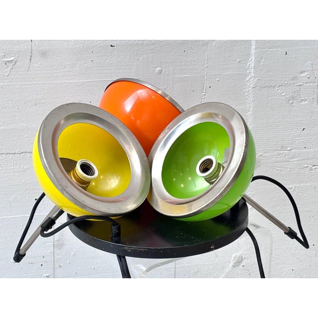 Green Space Age Pendant Lamp with Colored Metal Shades, 1970s For Sale - Image 8 of 13