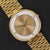 Piaget ref. 2642 G2 ladies ultra-thin manual wind wristwatch in 18K yellow gold featuring a champagne sunburst center dial...