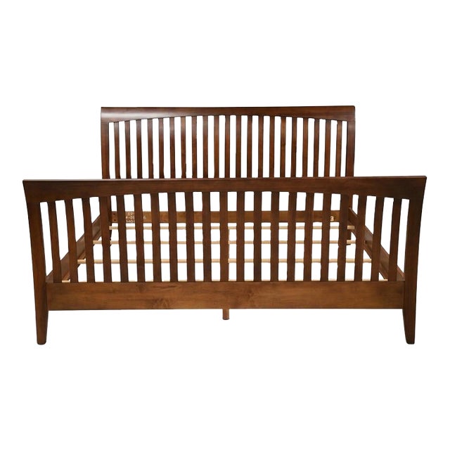1990s Ethan Allen American Impressions King Cherry Bed For Sale