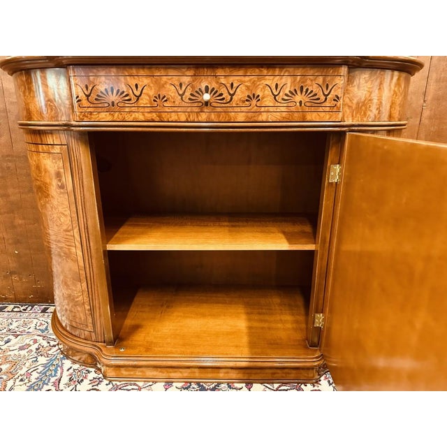 Brown Antique Italian Burl Sideboard For Sale - Image 8 of 16