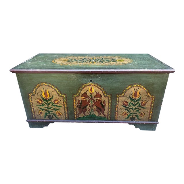 Pennsylvania/Dutch Painted Blanket Chest Chairish