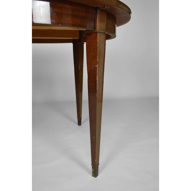 Art Deco Extendable Mahogany Dining Table by Jacques Adnet, 1940s For Sale - Image 14 of 16