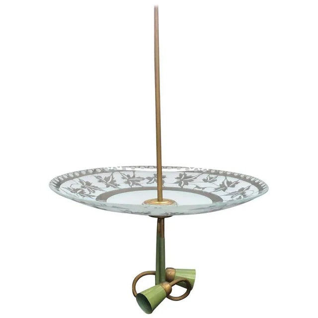 1950s Stilnovo Mid-Century Modern Pendant, Italy For Sale - Image 10 of 10