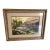 Val Williamson 1978 Original Watercolor Barn and Wagon Landscape, Signed and Framed For Sale