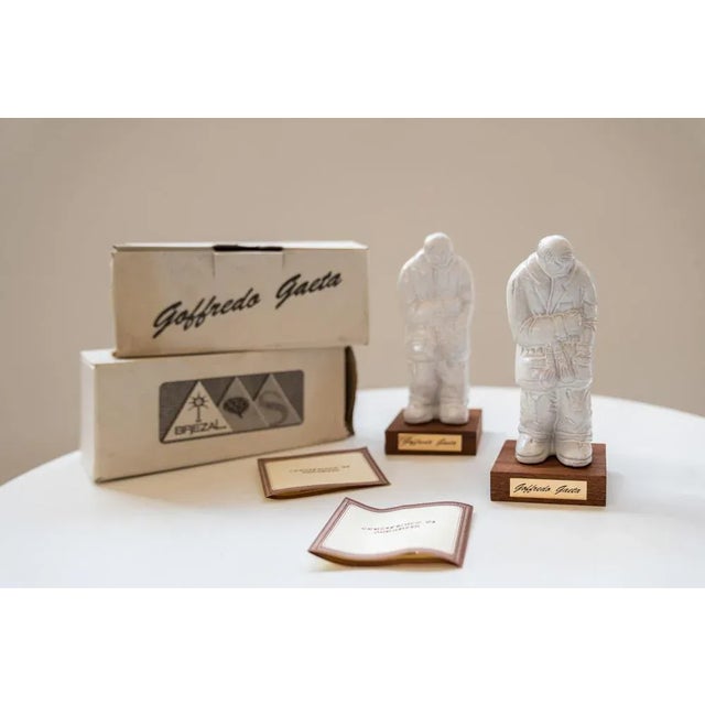 2 ceramic figurines by Goffredo Gaeta This piece has an attribution mark, I am sure that it is completely authentic and...