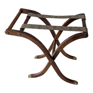 Mid 20th Century Mahogany Luggage Rack For Sale