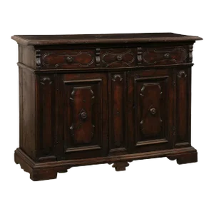An 18th Century Italian Carved-Walnut Credenza