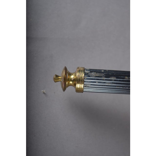 Metal Vintage French Wall Sconces in Gunmetal and Gilt Bronze from Maison Jansen, 1970s, Set of 2 For Sale - Image 7 of 13