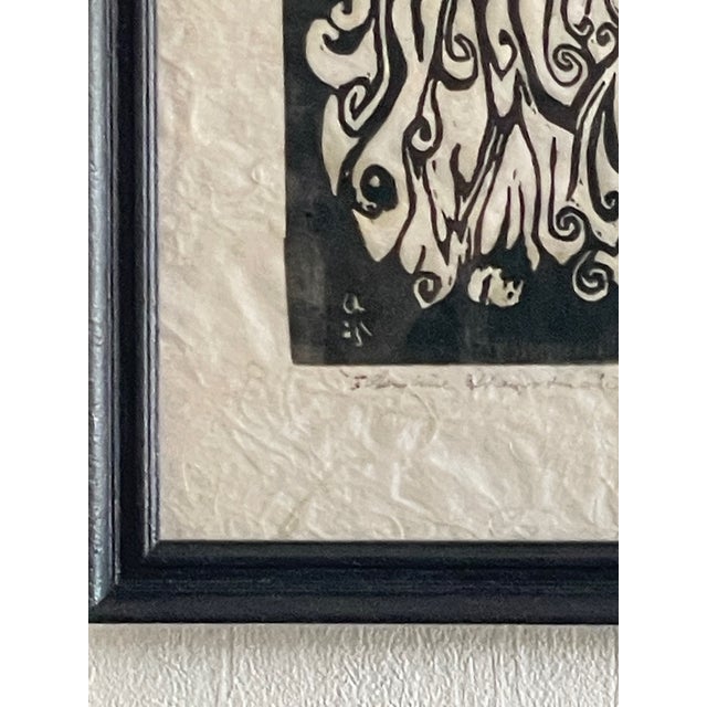 Eastern European Artist, Woolly Ram, 1920s-1940s, Linocut, Framed For Sale - Image 4 of 16