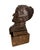 1900s Jose Cardona Signed Bonze Sculpture on a Marble Base of a Elderly Woman For Sale - Image 9 of 10