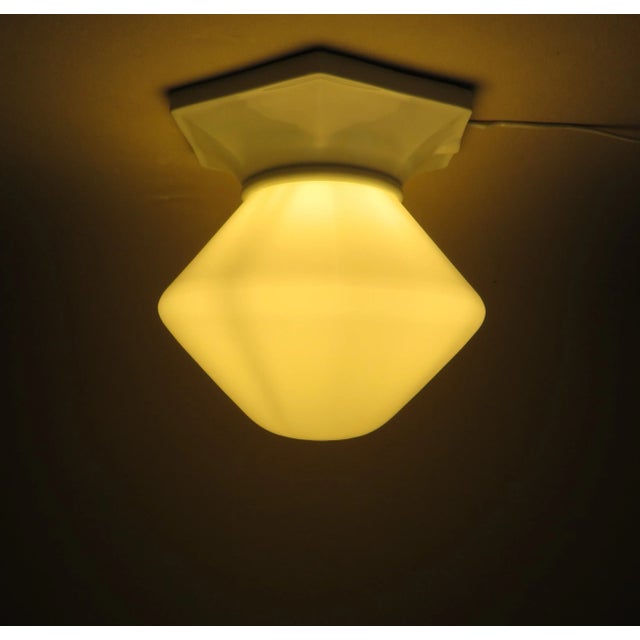 1940s Vintage Ceiling Lamp from VLG Weißwasser For Sale - Image 5 of 18