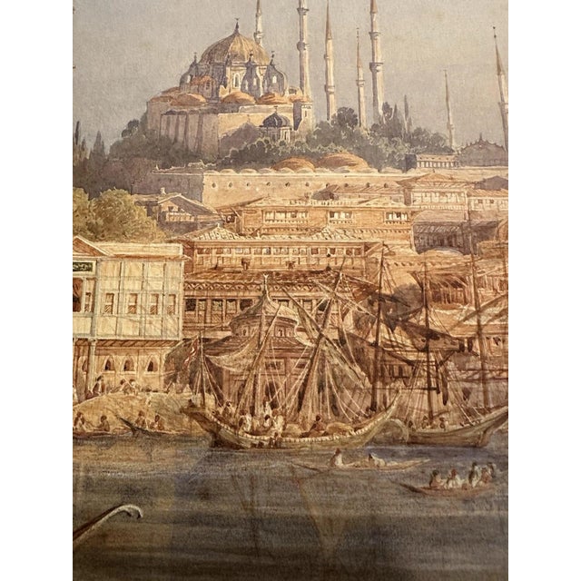 1990s Friedrich Horner, Istanbul (Constantinople) – Hagia Sophia, Gouache Painting on Paper For Sale - Image 5 of 12