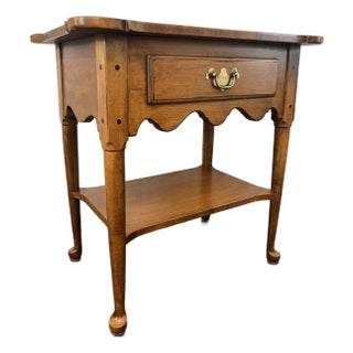 Vintage 1950’s Ethan Allen "Circa 1776" Collection Maple Wood Accent Table For Sale